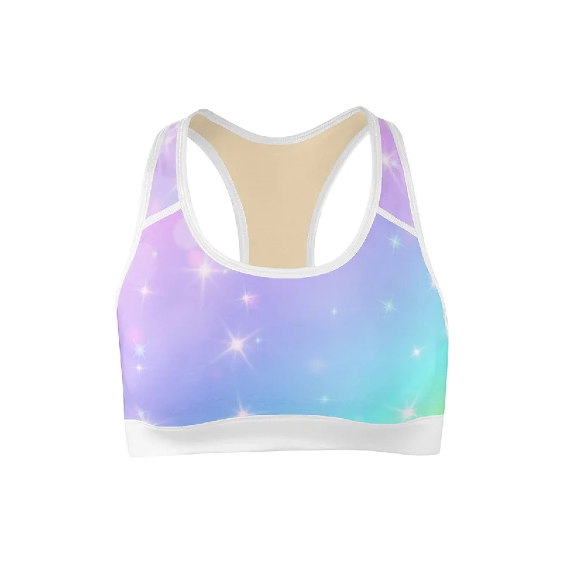 Yoga Bar for Balanced Hormones -Unicorn Dreams Sports Bra