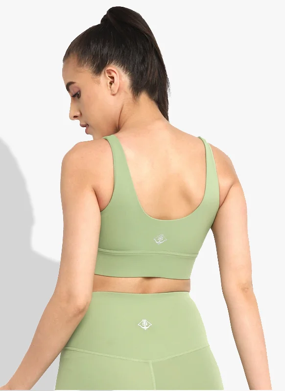 Yoga Bar with Caffeine for Energy -Verdant Vitality Sports Bra