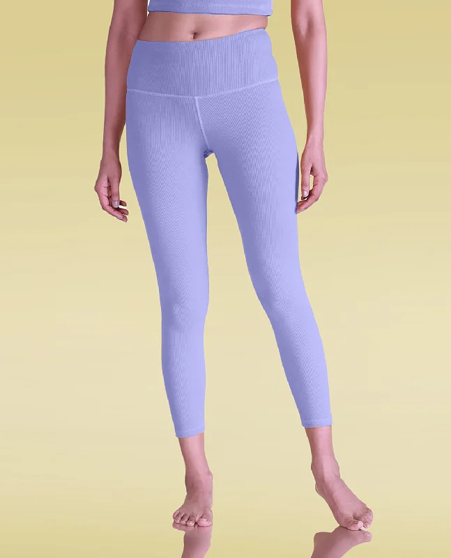 Yoga Bar with Protein-Rich Grains -Ribbed High Waisted Leggings
