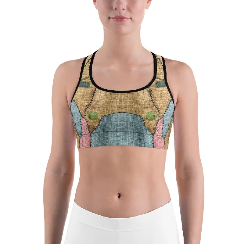 Yoga Bar for Lean Protein -Voodoo Doll Patch Sports Bra