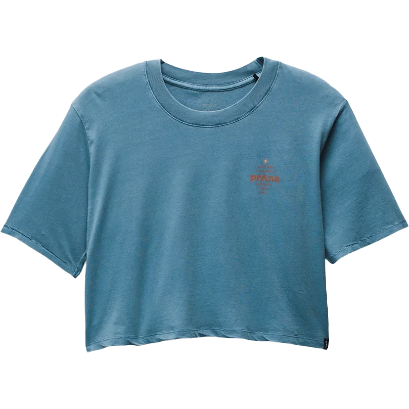 High-Protein Yoga Bar with Seeds -Women's Everyday Vintage-Washed Graphic Cropped Tee