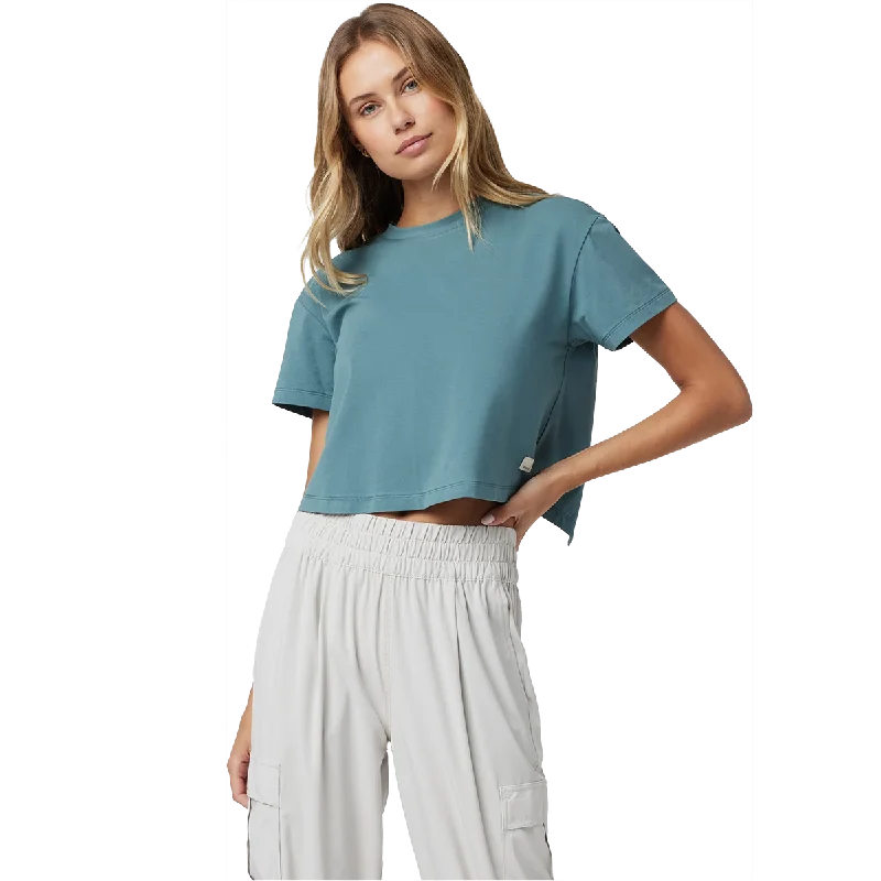 Yoga Bar with Low Glycemic Sweeteners -Women's Feather Cross Back Short Sleeve