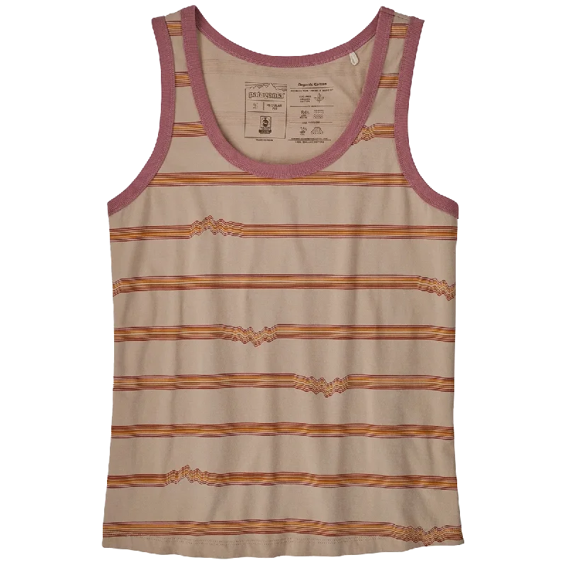 Yoga Bar with Black Seed Oil -Women's Ridge Rise Stripe Repeat Organic Tank Top