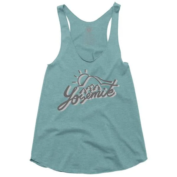 Yoga Bar with Apricots and Almonds -Women's Yosemite Scripty Racerback