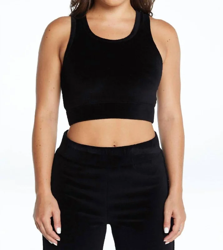 Yoga Bars for Energy-Rich Nutrition -Warm Up Velour Bra In Black