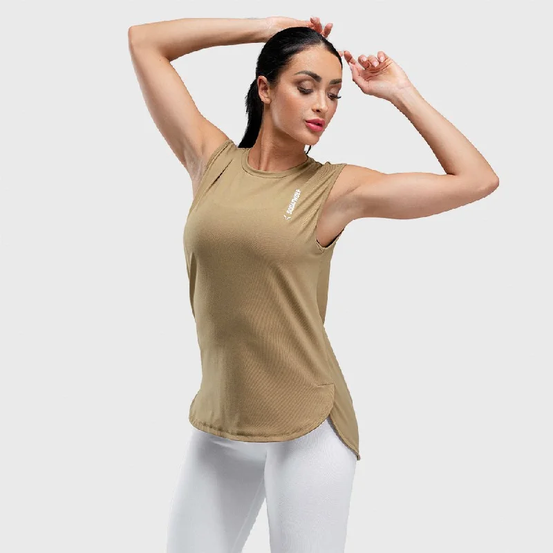 Yoga Bars for Post-Workout -Warrior Tank - Brown