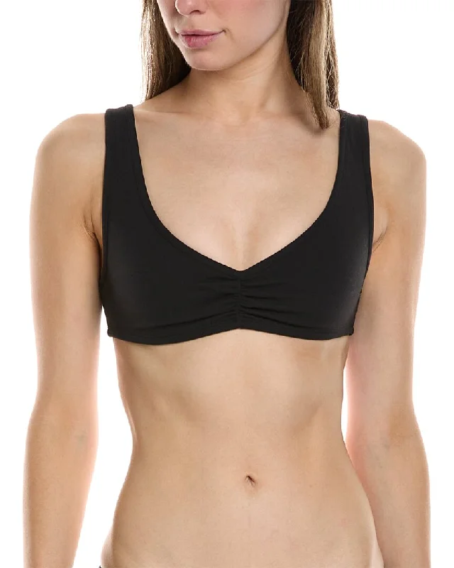 Yoga Bar with Cacao for Antioxidants -WeWoreWhat Ruched Scoop Neck Bra