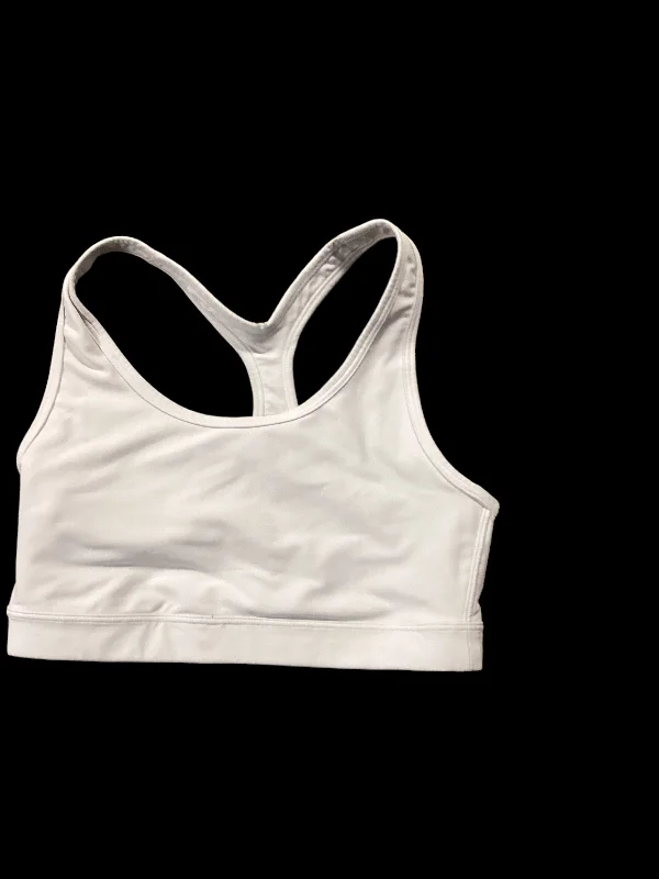 Sugar-Free Yoga Bars -White Athletic Bra Old Navy, Size M