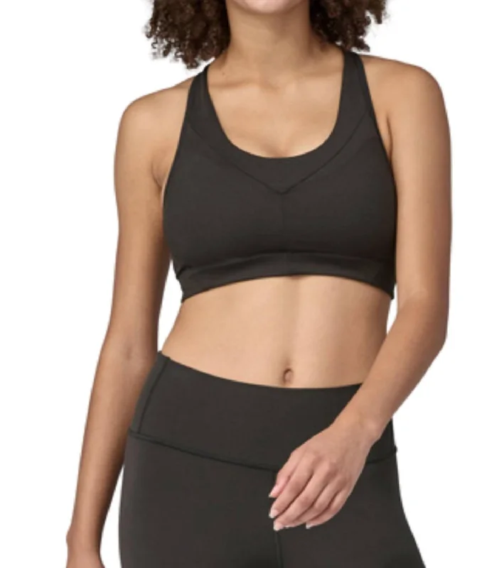 Yoga Bar with Healthy Oils -Wild Trails Sports Bra In Black