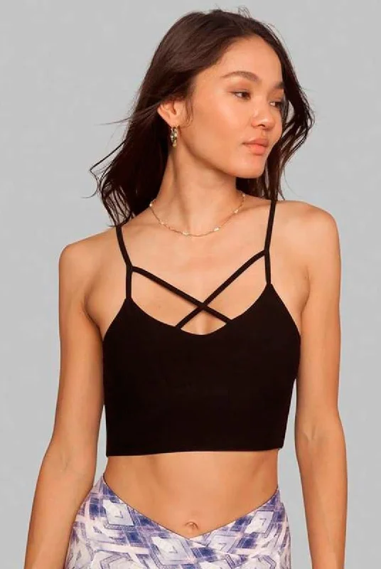 Yogurt-Flavored Yoga Bar -Wolven Crisscross Four-Way Top