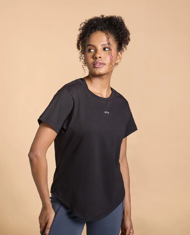 Raw Yoga Bars for Clean Snacking -Women Solid Cotton Essential Top