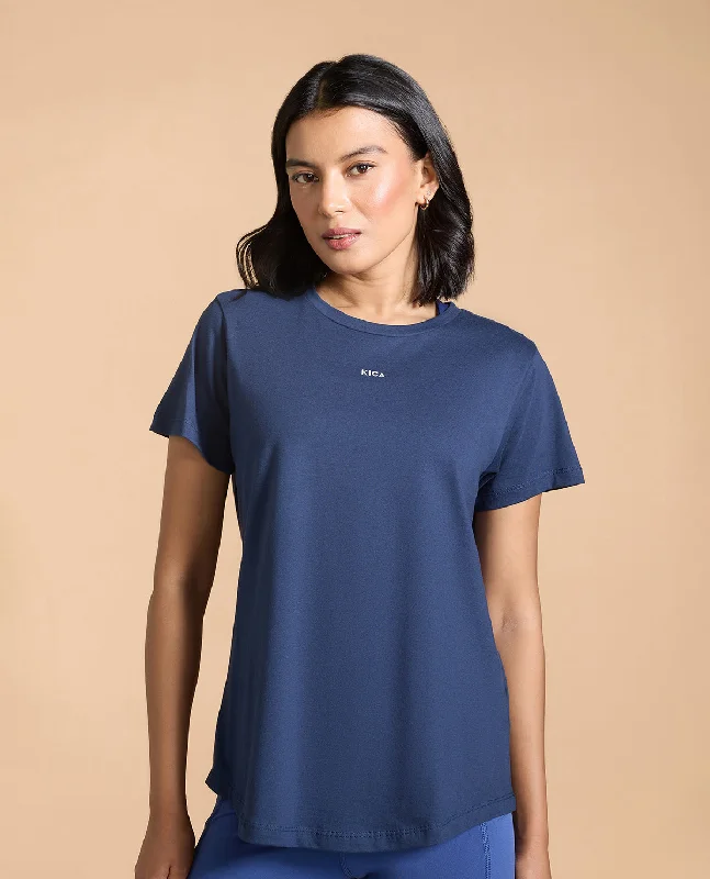 Yoga Bar for Muscle and Recovery -Women Solid Cotton Essential Hip Covering Top