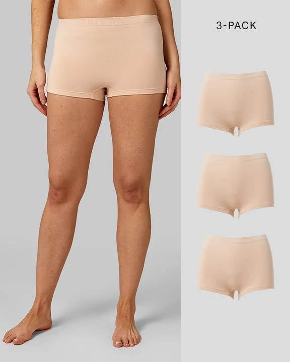 Yoga Bar with Date Syrup -WOMEN'S 3-PACK SEAMLESS STRETCH COMFORT BOY SHORT