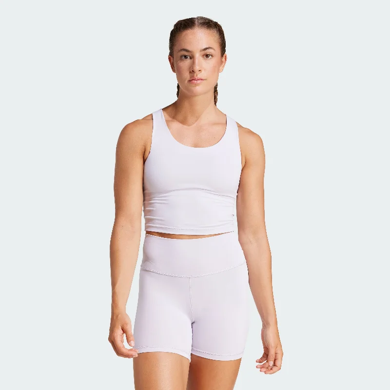 Yoga Bar Protein for Fitness -Women's adidas All Me Medium-Support Long Line Bra Tank Top