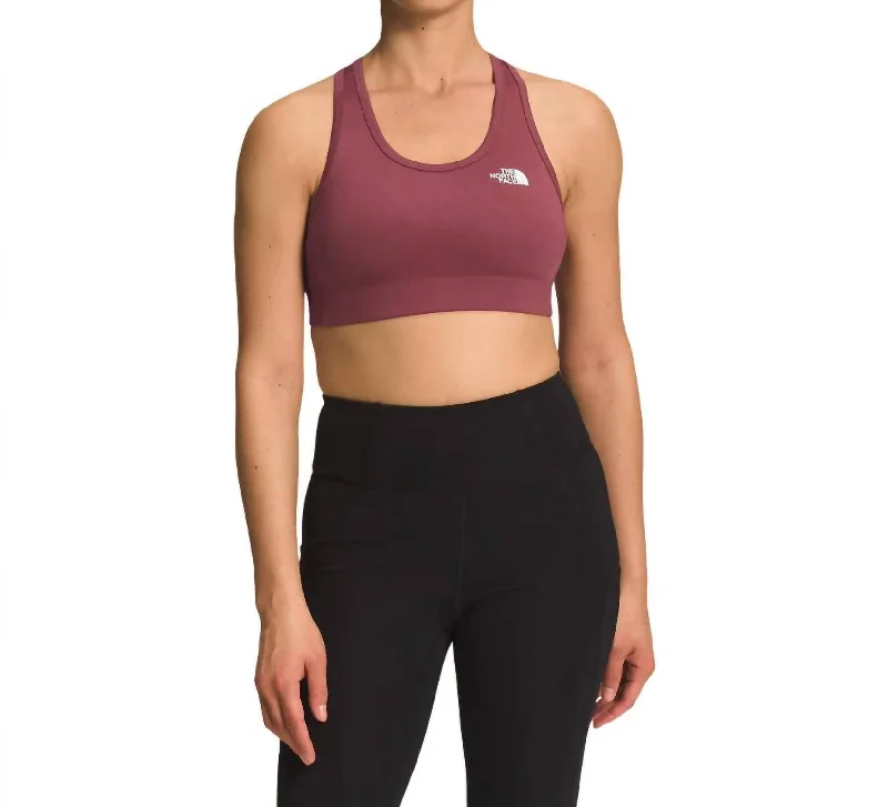 Protein Yoga Bar with Whole Nuts -Women's Midline Sport Bra - Regula Fit In Wild Ginger