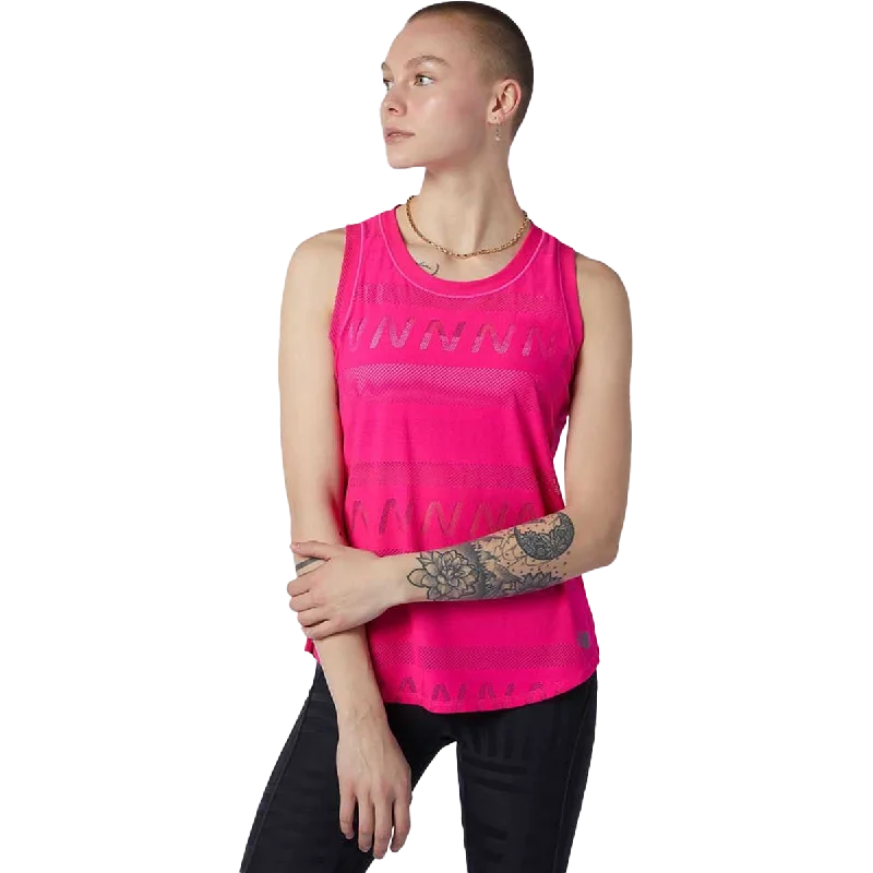 Yoga Bar for Healthy Digestion -Women's Q Speed Fuel Jacquard Tank