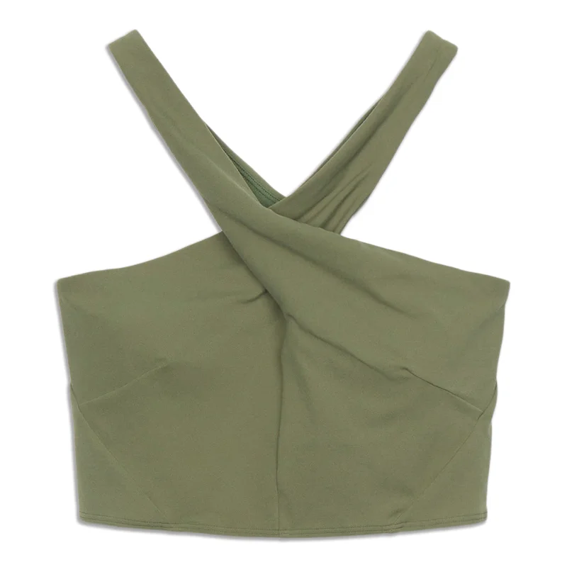 Gluten-Free Yoga Bars -Wrap-Front Long-Line Bra - Resale