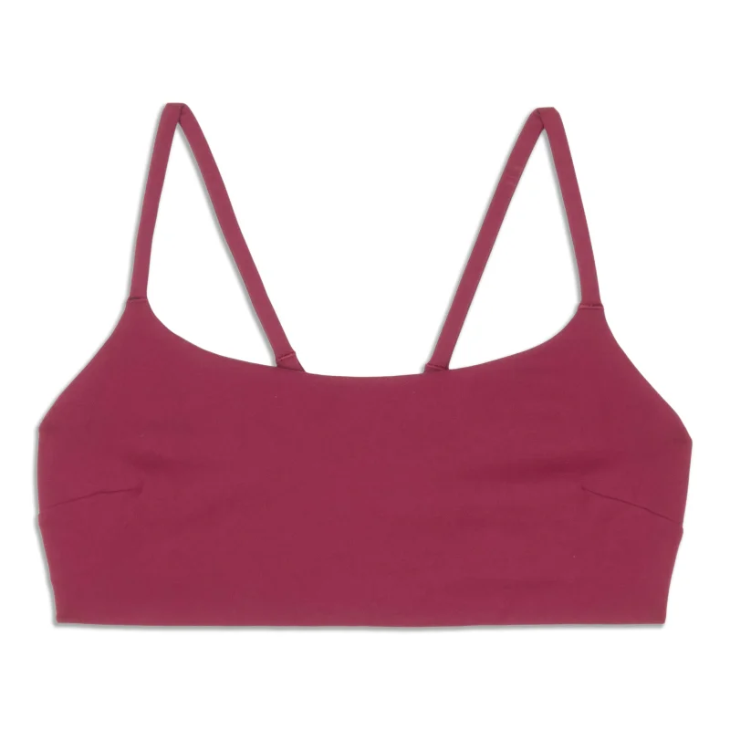Yoga Bar with Pea Protein -Wunder Train Strappy Racer Bra - Resale
