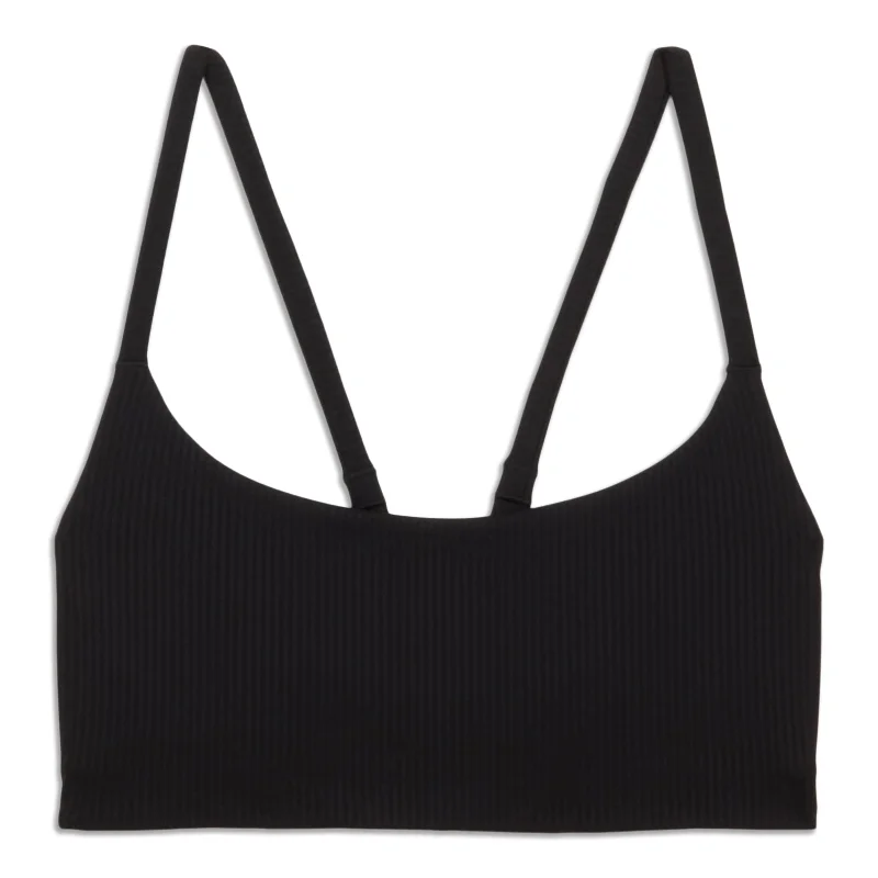 Yoga Bar for Digestive Health -Wunder Train Strappy Racer Bra Ribbed - Resale