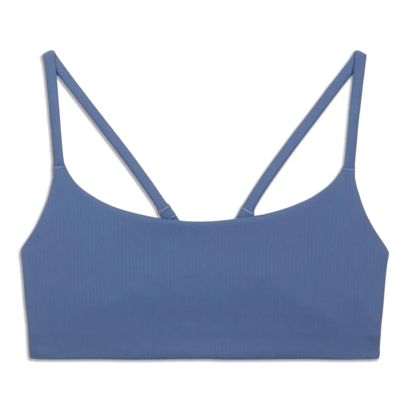 Yoga Bar for a Full Day of Energy -Wunder Train Strappy Racer Bra Ribbed - Resale