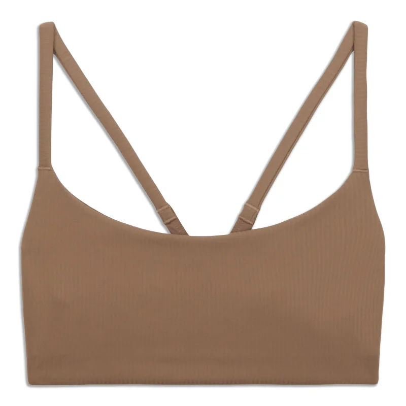 Yoga Bar with Hemp Protein -Wunder Train Strappy Racer Bra Ribbed - Resale