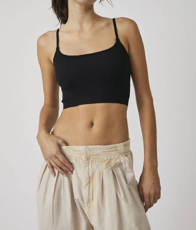 Yoga Bar for Complete Protein -Xyz Recycled Brami Top In Black