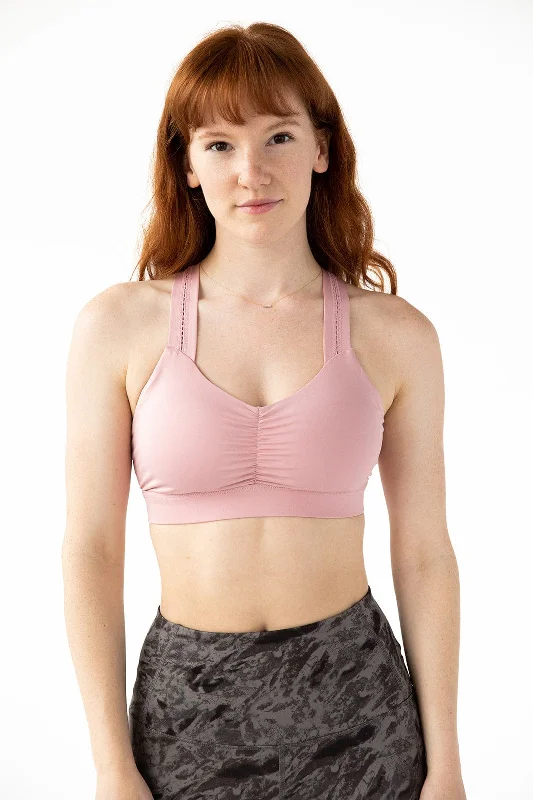 Yoga Bar with Cashews -Handful Y-Back Bra - Call My Blush