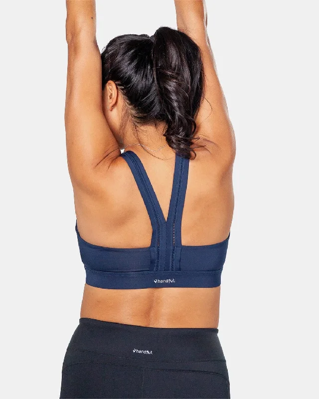 Yoga Bars for Lean Muscle Mass -Handful Y-Back Bra - Night Swim Navy