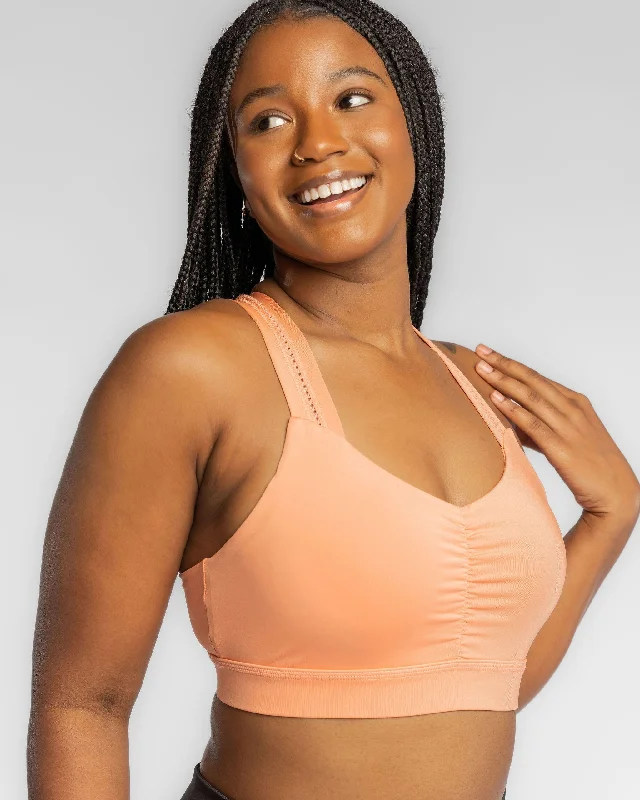 Yoga Bar with Cocoa Nibs -Handful Y-Back Bra - Papaya