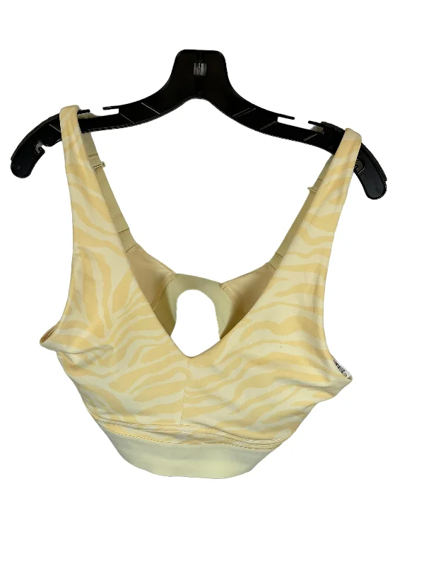 Protein-Packed Yoga Bar with Oats -Yellow Athletic Bra Fabletics, Size L