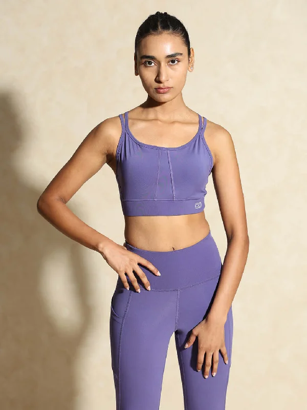 Yoga Bar with Fiber and Antioxidants -Yoga Strap Back Bra Iris