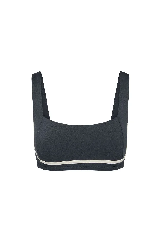 Yoga Bars with Natural Protein -Zion Bra - Slate/Ivory