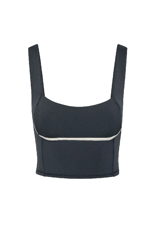 Yoga Bar with Fruit -Zion Tank - Slate/Ivory