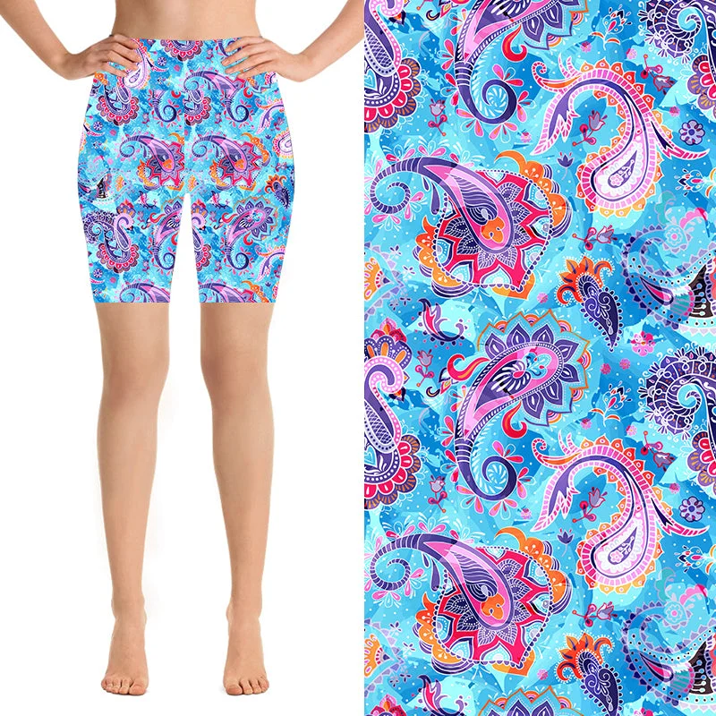 Yoga Shorts for Yoga and Strength Workouts -24/7 Biker Shorts - Paisdalas