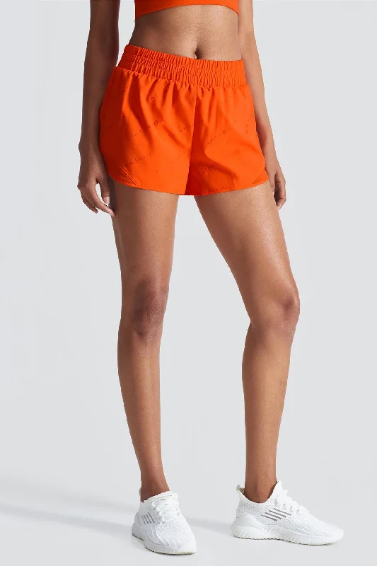 Women's Yoga Shorts for Stretching -Letter Printed 2 in 1 Running Shorts