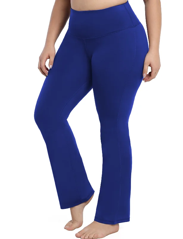Yoga Pants for Full Flexibility and Movement -29" 31" 33" 35" 37" High Waist Bootcut Leggings Navy