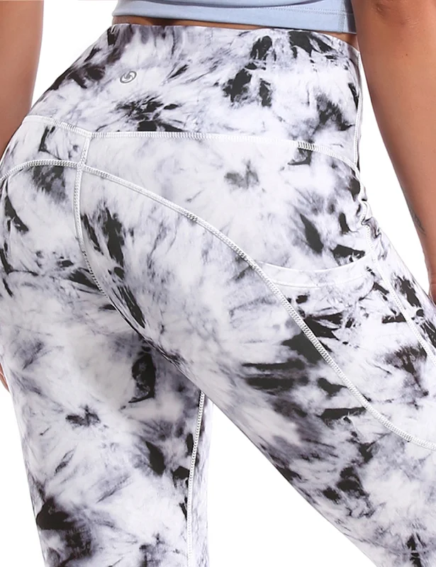 Soft, Stretchable Yoga Pants for Women -29" 31" 33" 35" 37" Side Pockets Printed Bootcut Leggings black dandelion Soft, Stretchable Yoga Pants for Women -29" 31" 33" 35" 37" Side Pockets Printed Bootcut Leggings black dandelion