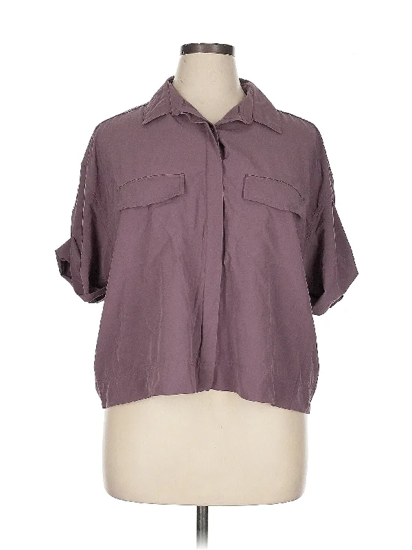 High-Cut Yoga Tops for Women -3/4 Sleeve Blouse