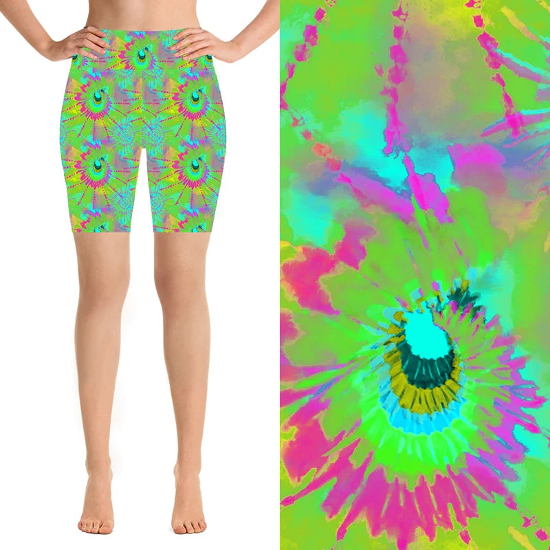 Yoga Shorts for Mobility and Flexibility -24/7 Biker Shorts - Hippy-Dye
