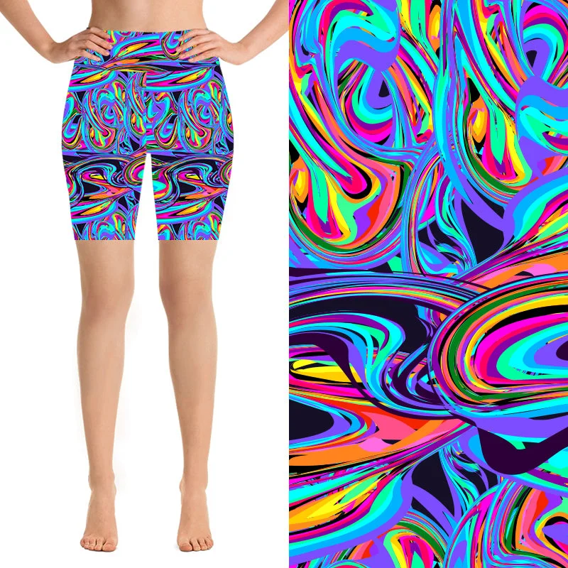 Yoga Shorts for Intense Stretching -24/7 Biker Shorts - Colourshot