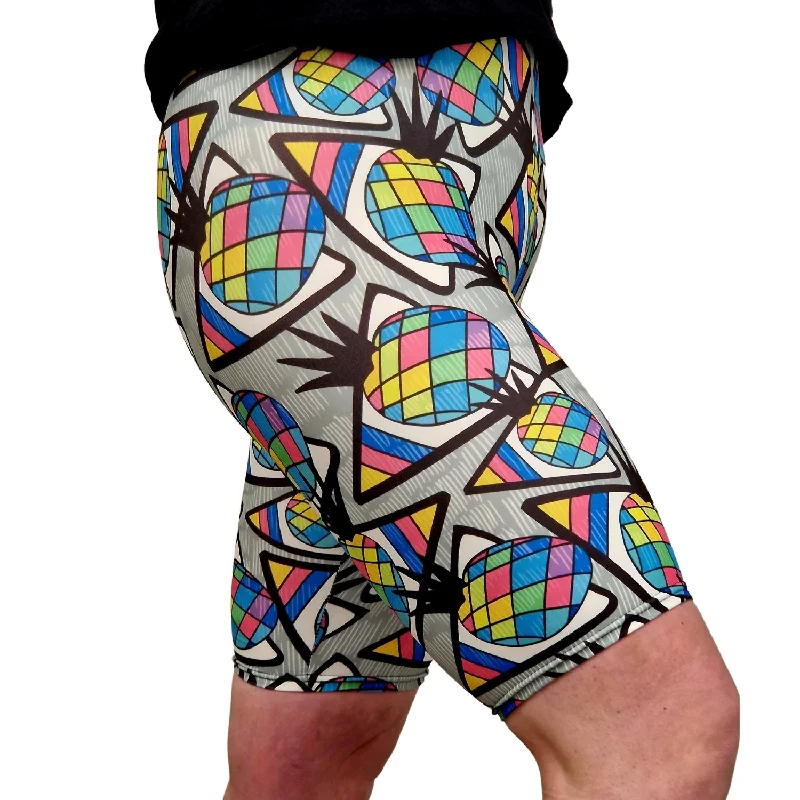 Affordable Yoga Shorts -24/7 Biker Shorts - Pineapple Jazz