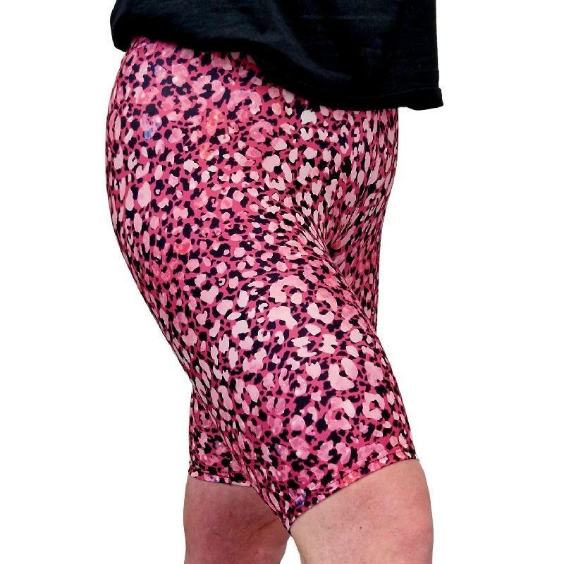 Yoga Shorts for Stretching and Recovery -24/7 Biker Shorts - Wild Cat