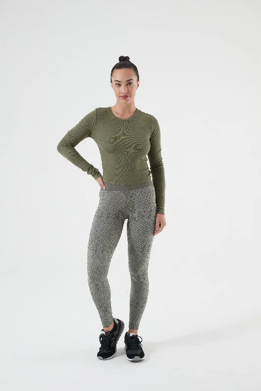 Yoga Tops with Moisture-Wicking Technology -Acacia Twist Back Long Sleeve