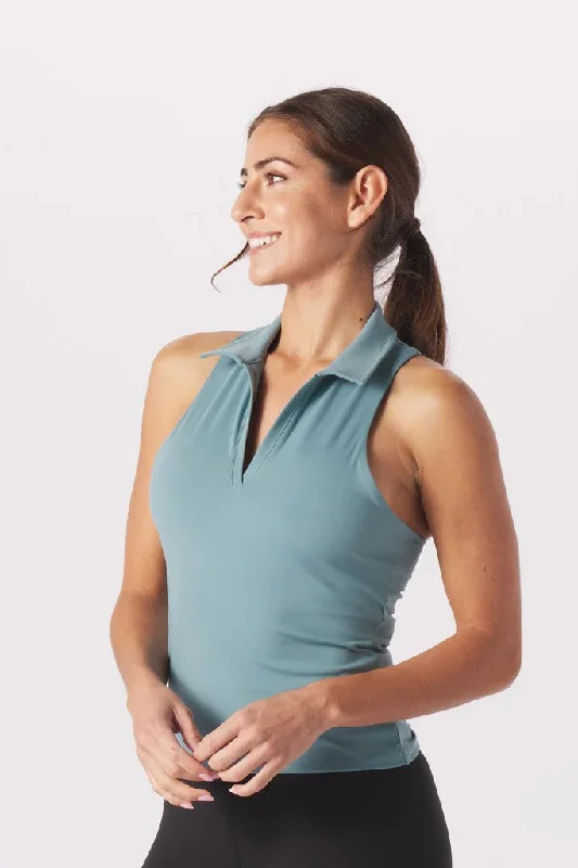 Premium Yoga Shorts for Fitness -Ace Tank - Lagoon