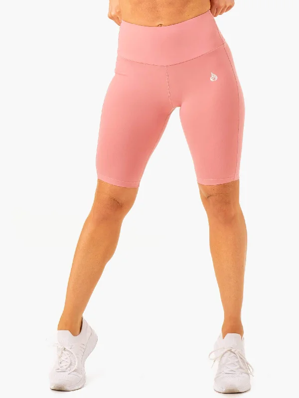 Women's Yoga Shorts for Stretching -Action Bike Short - Blush Pink