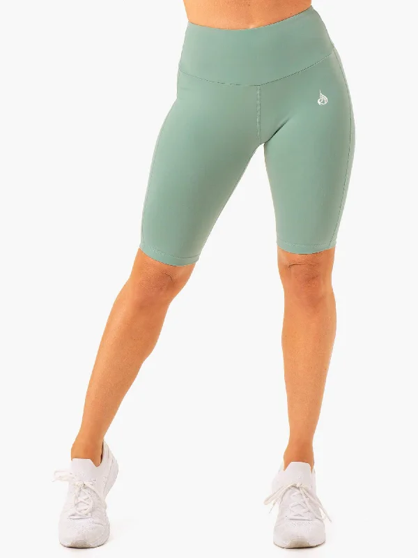 Yoga Shorts for Relaxation and Flexibility -Action Bike Short - Sage