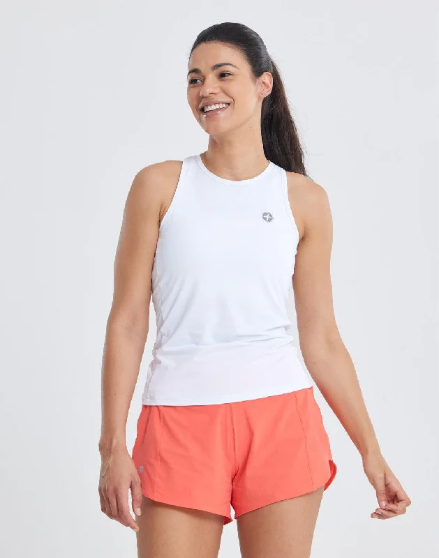 Yoga Tops for Hot Yoga Poses -Activate Vest in White