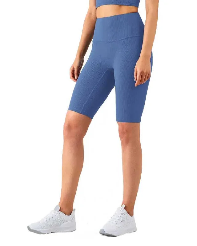 Yoga Pants with 4-Way Stretch -High Waisted Biker Shorts