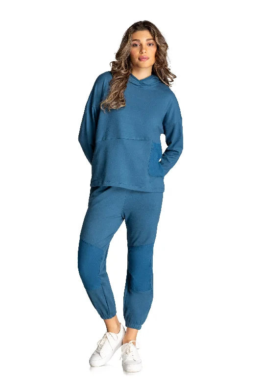 Yoga Tops for Relaxed Fit and Flexibility -ActiveGuard Hybrid Hoodie