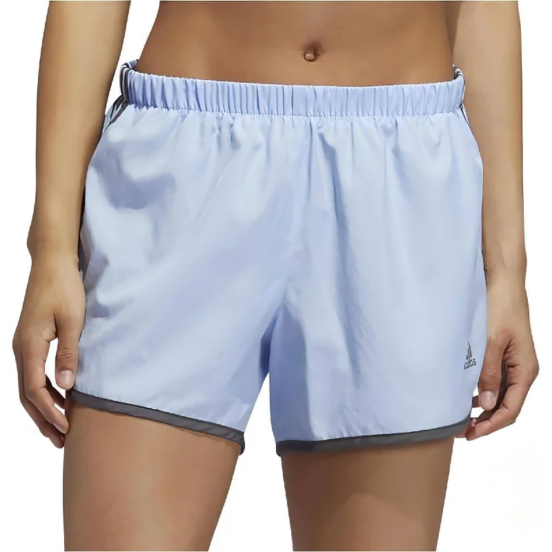 Soft Yoga Shorts for Pilates Practice -adidas 3 Inch Marathon 20 Womens Running Shorts - Blue Soft Yoga Shorts for Pilates Practice -adidas 3 Inch Marathon 20 Womens Running Shorts - Blue
